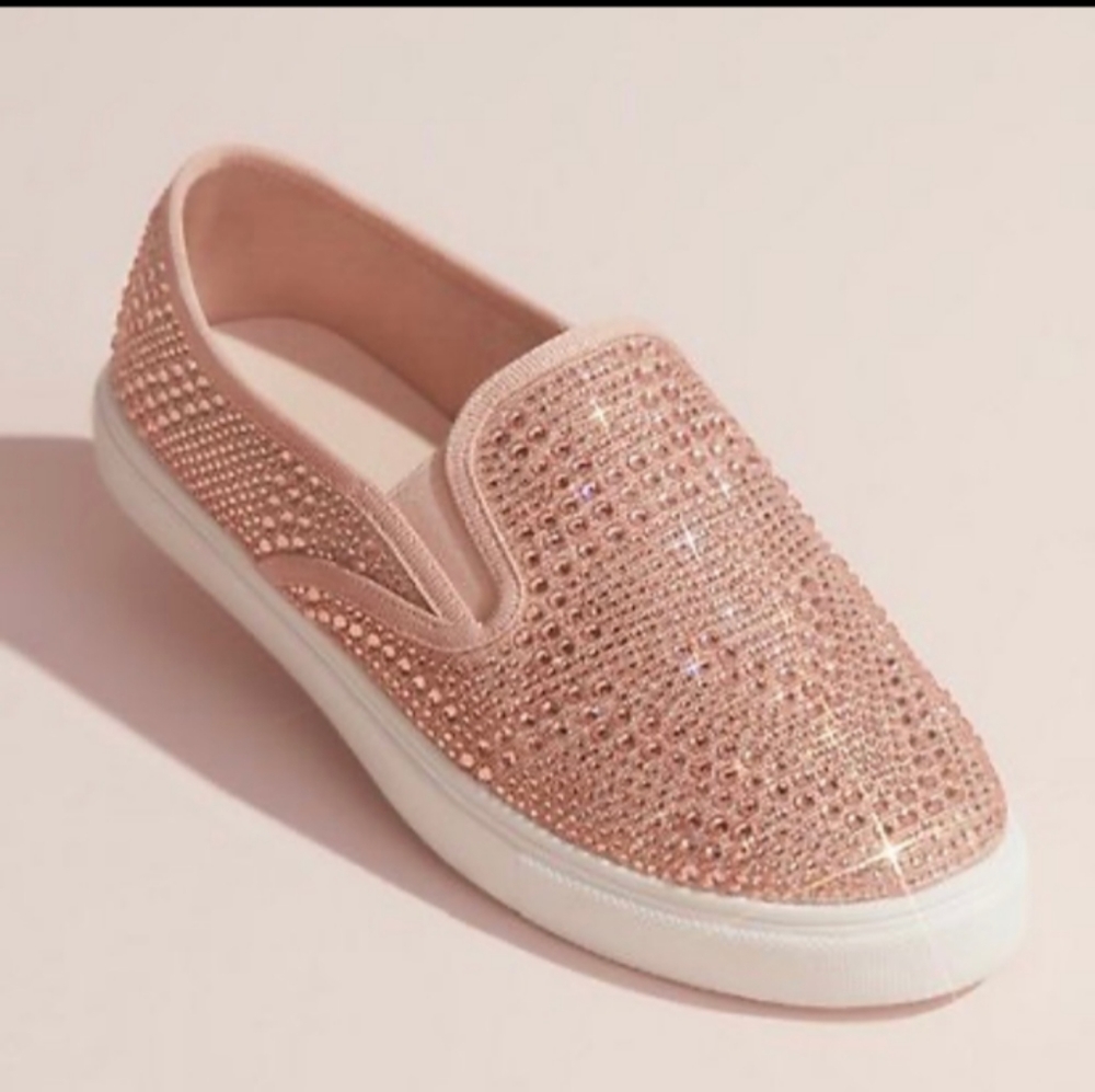 Rose Gold Crystal Sneaker